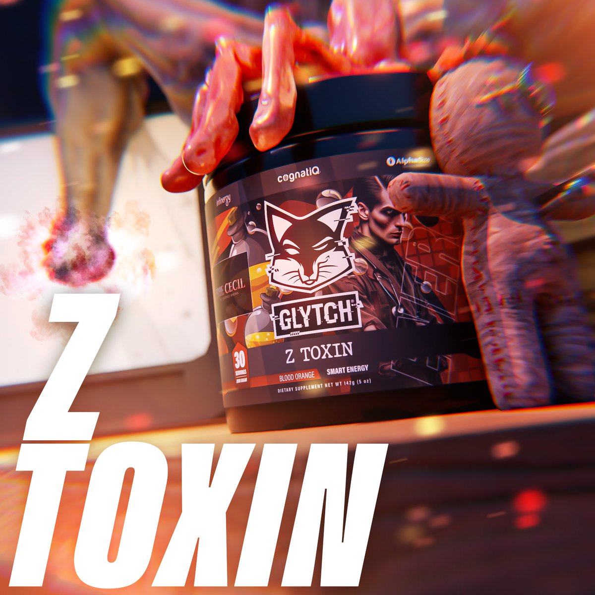 Like this post if you NEED a tub of Z Toxin😋 We’ve teamed up with The Cecil: The Journey Begins to bring you the GLYTCHFam a mouth-watering Blood Orange flavor🩸🟠 Do you dare embark on this Quest?👀 Stock up on this delicious flavor today! glytchenergy.com/product/ztoxin/