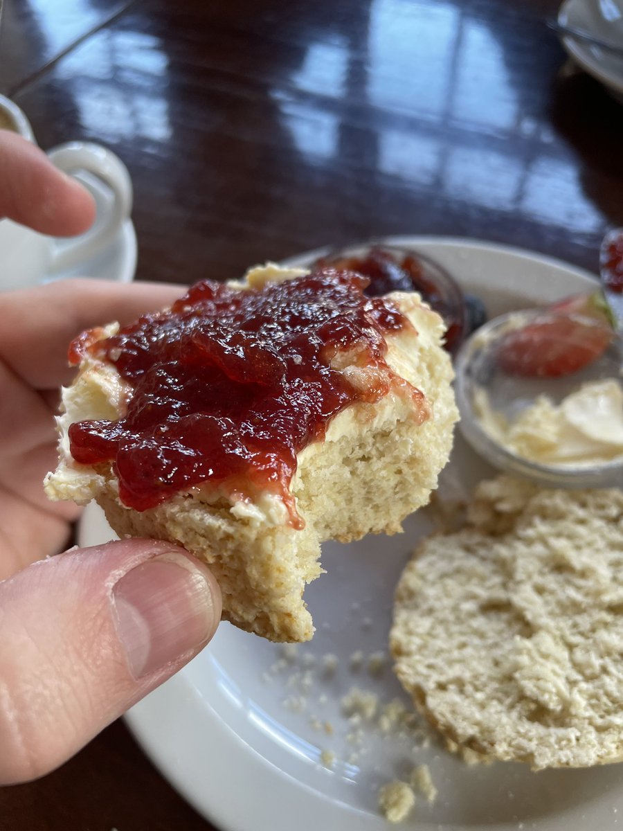 I know Twitter is often a place for disagreement but I’m sure we can all agree that scones should only be served with cream FIRST then jam!