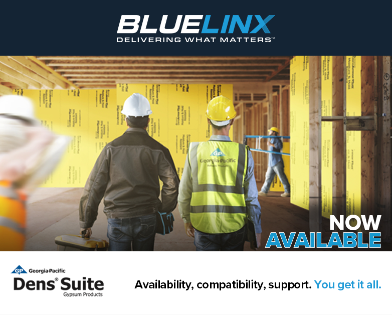 Elevate your projects to new heights with Georgia-Pacific's Dens® Suite of Gypsum products! Its fiberglass mat gypsum technology, backed by its service, ensures your projects stay on track. And the best part? You can order from ALL BlueLinx locations: bit.ly/48ptiiJ