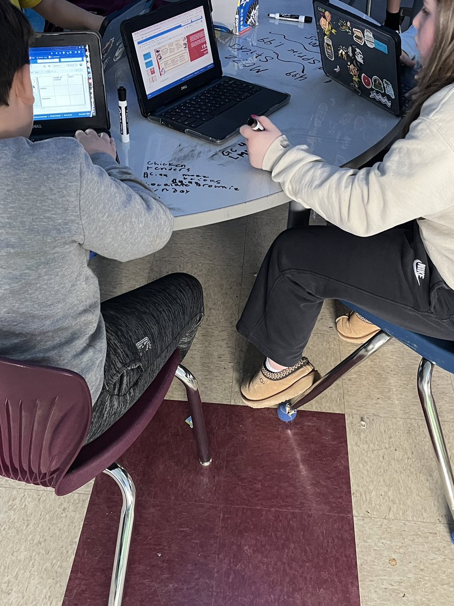 Students went out to eat today and practiced their decimal and percent skills by calculating tax and tip on their bill!