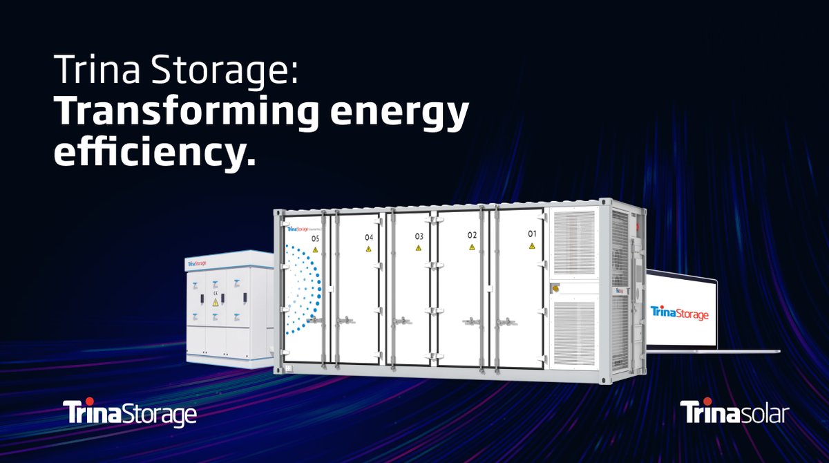 Shaping a cleaner energy landscape with @TrinaStorage  🌍🔋!

As global efforts to combat climate change intensify, Trina Storage emerges as a key player in the renewable energy sector, offering advanced storage solutions.

Learn about: bit.ly/4a5OFpZ

#TrinaSolarEurope