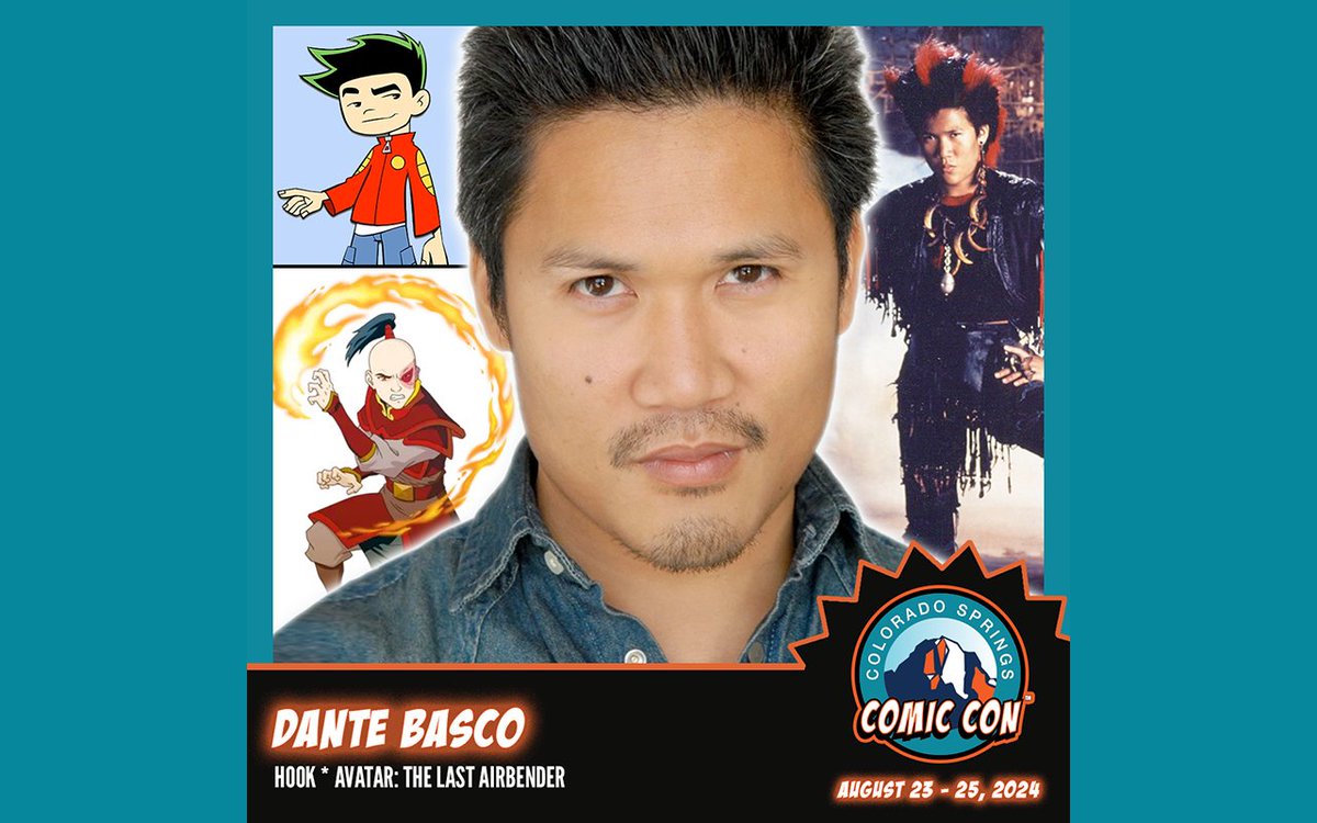 Colorado Springs CC (@cscomiccon) on Twitter photo We're beyond excited to announce our next guest for #AvatarWeek - the one and only <a href="/dantebasco/">Dante Basco</a>! From Rufio in Hook to Prince Zuko in Avatar: The Last Airbender. Don't miss out on the chance to meet him! Buy tickets now! #Rufio #PrinceZuko #CSCC2024 We're beyond excited to announce our next guest for #AvatarWeek - the one and only <a href="/dantebasco/">Dante Basco</a>! From Rufio in Hook to Prince Zuko in Avatar: The Last Airbender. Don't miss out on the chance to meet him! Buy tickets now! #Rufio #PrinceZuko #CSCC2024