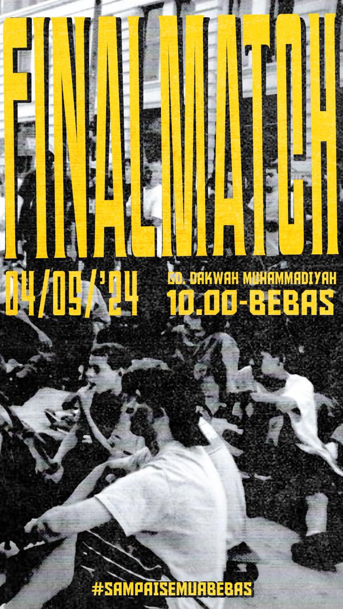 Grand Final ‼️

Semoga hasil baik untuk teman kita!
#Sampaisemuabebas