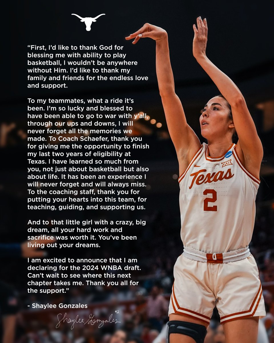 big things ahead for <a href="/shayleegonzales/">Shaylee Gonzales</a> 🫶🤘

#HookEm