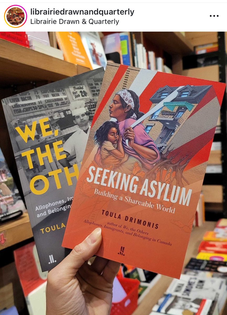 #Montreal’s Mile-End bookstore Drawn and Quarterly @DandQ has now received copies of “Seeking Asylum” and appears to also have copies of “We, the Others” for those interested. So exciting! 🙏🎉