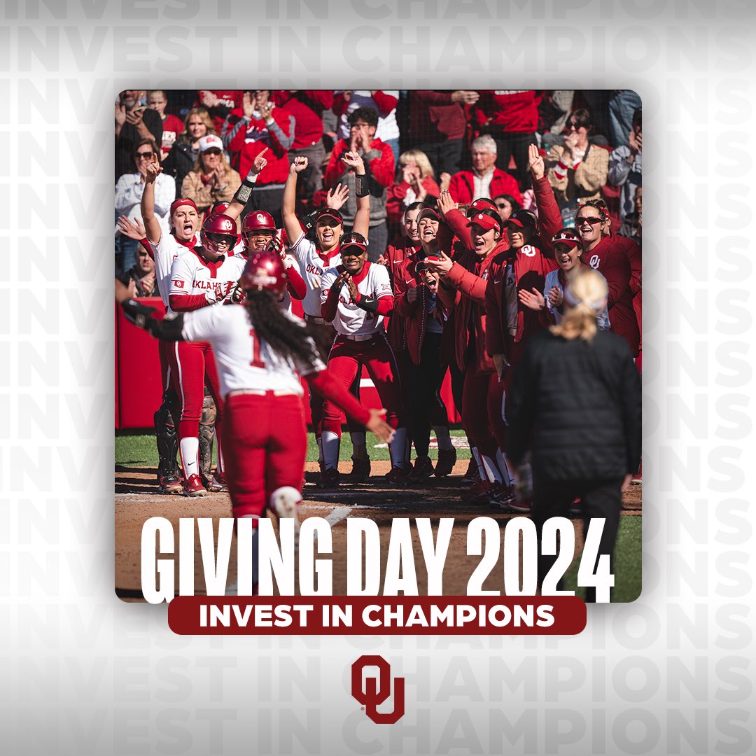 Invest in 𝐂𝐡𝐚𝐦𝐩𝐢𝐨𝐧𝐬. Help us continue to set the standard by making a gift today! 🔗 » ouath.at/24GivingDay #ChampionshipMindset