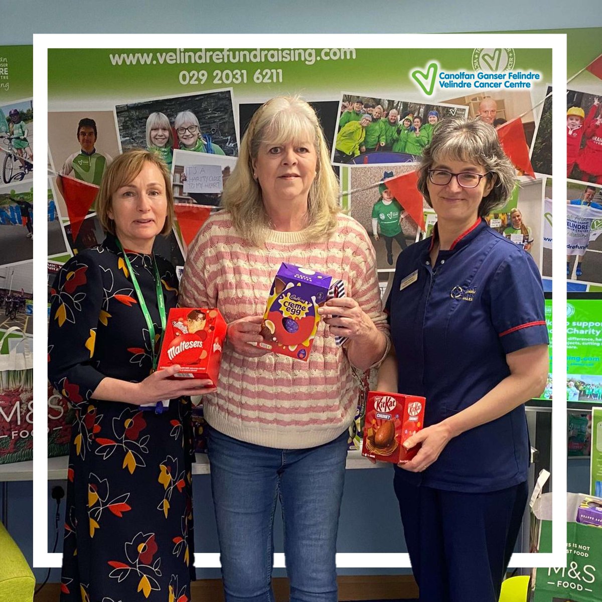 💚 Huge thanks to the staff and patrons of the Toby Carvery Whitchurch who very kindly donated 60 Easter Eggs for our staff and patients this week. Our patients and staff’s faces lit up when they saw the chocolate! 😊