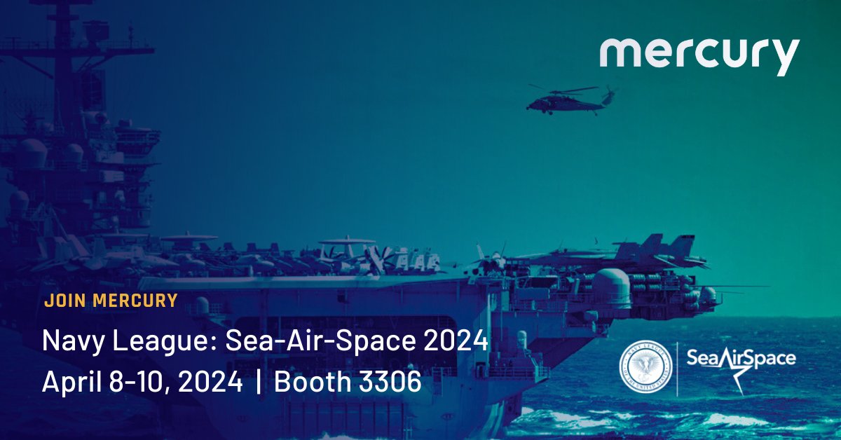 Join us at booth 3306 during the @navyleagueus' @SeaAirSpace exposition to explore how the Mercury Processing Platform delivers solutions ready for deployment at the edge that help support end-to-end, integrated, multi-domain operations. 👉 ow.ly/FooZ50R6E2w #SAS2024
