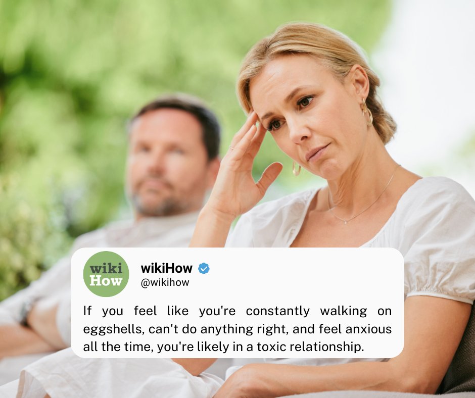 Are you in a toxic relationship 💔 Build a support system 🤝 end the relationship 🙅‍♀️ and find out what true love is all about 💚 Here's what you need to know to end a toxic relationship: wikihow.com/End-a-Toxic-Re…