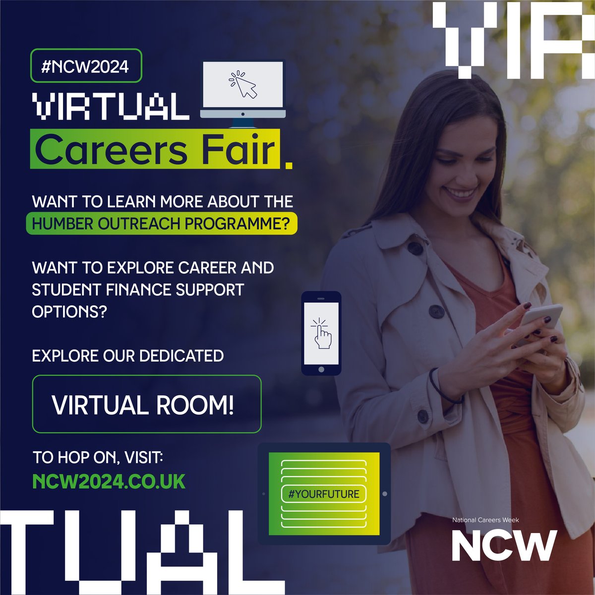 Virtual Careers Fair Explore the @HOP_Humber Room NOW. buff.ly/3TvUxD9 #NCW2024 #NationalCareersWeek