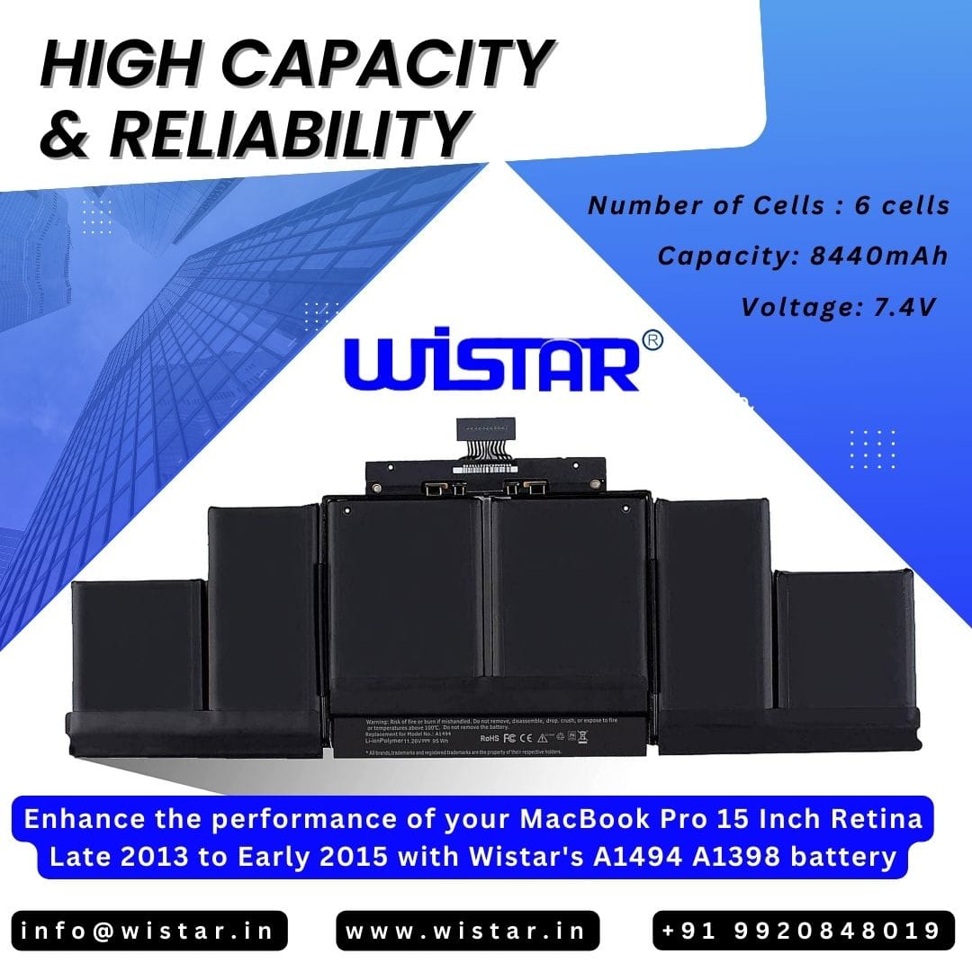 wistar119's tweet image. Upgrade with confidence and power up your productivity with Wistar. ⚡️🔋 #Wistarpower  #MacBookPro15 #mumbai #maharashtra #india #wistarproductions #wistar #highquality #laptopbattery #keyboard