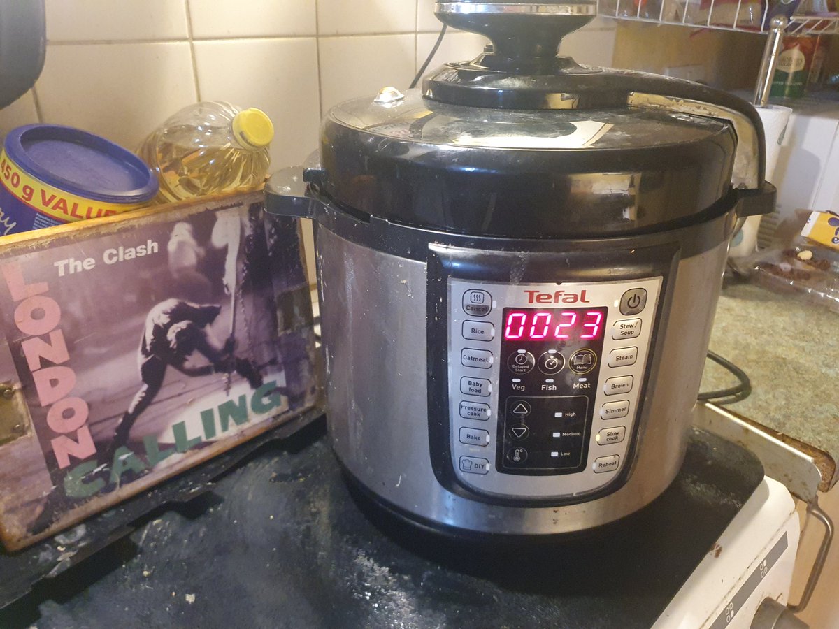 My Pressure Cooker makes the best Broth ever tasted. By association, so do I. All the ingredients in 'The Clash Box' to apply added Pressure to the Pressure already therein which may make a difference. I also have a Clashmere Coat and like Clashew nuts for overall enhancement.