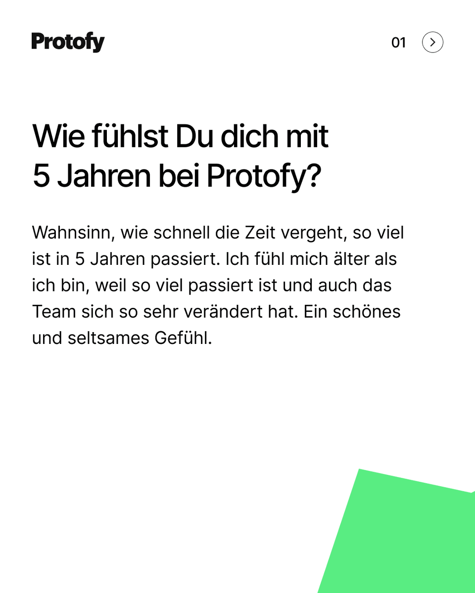 protofy's tweet photo. Meet Janna!
Janna ist ein essentieller Teil des Protofy-Teams und begleitet uns nun schon seit 5 Jahren! 🎈
In unserer neuen Interviewreihe verrät sie spannende Einblicke in ihren Arbeitsalltag und gibt hilfreiche Tipps für Neueinsteiger:innen.

#TeamProtofy #frontendDev https://t.co/XPAwXIrcAl