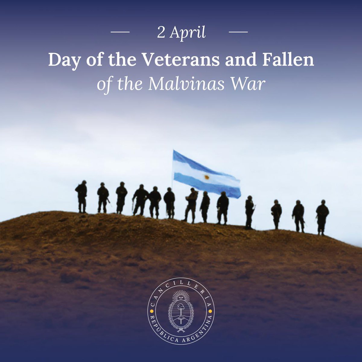 42 years after the beginning of the Malvinas War, we proudly remember the veterans and the fallen who gave their lives for our Homeland. On this day we pay tribute to those who fought for our country: our Malvinas Heroes.