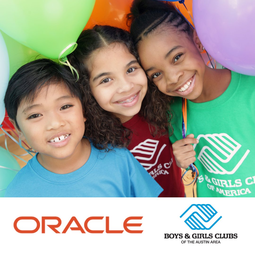 Thanks to our friends at @Oracle for their recent contribution of $45,000 to support #STEM programming at our 27 Club locations across #ATX! bit.ly/3PNXgWd
