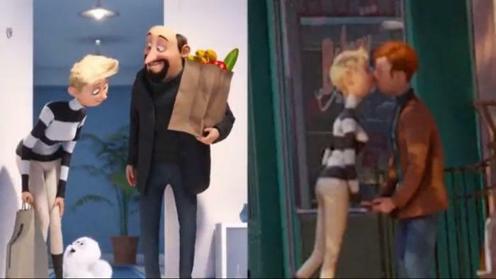 In 'The Secret Life of Pets' (2016), one of Gidget’s owners can be seen two-timing