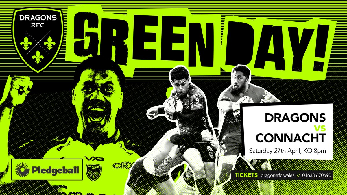 dragonsrfc's tweet photo. 🎟️ 𝙏𝙄𝘾𝙆𝙀𝙏𝙎 | 10 days to go until we are back home! Support our latest #EcoDragons day as we face Connacht at @rodneyparade - tickets on sale NOW! ⤵️
🎟️ https://t.co/uV4ltiGflh
#WeAreGwentRugby https://t.co/6l7aY2TK1h