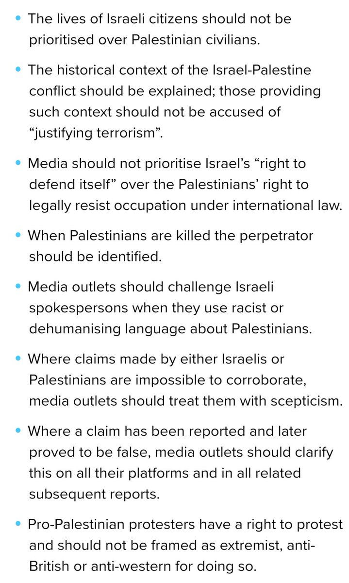 The passive voice isn't the only problem with the media's coverage of Israeli forces killing Palestinians. The latest @IFEX free exp brief looks at @cfmmuk's excellent recent report on media bias & #Gaza. Summarised below are some of the report's key recommendations to UK media.