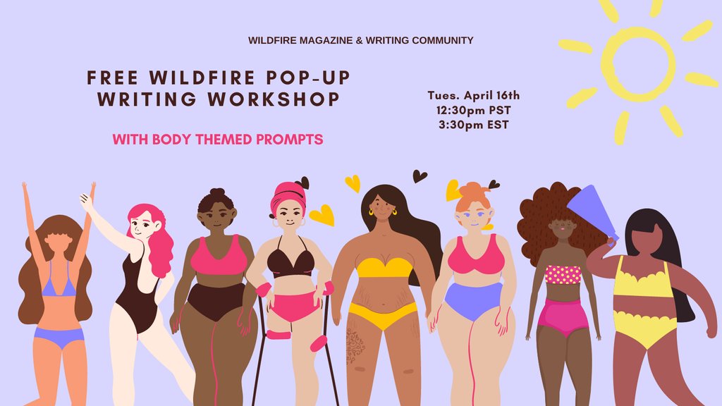 Has #cancer affected your relationship with your body?
⁠
We are diving into this question at our free April Pop-Up #WritingWorkshop.
⁠
📅 Tuesday, April 16 at 3:30pm ET (12:30pm PT)
🔗 Register for free: wildfirecommunity.org/workshops
❤️ Can't wait to start writing with you!