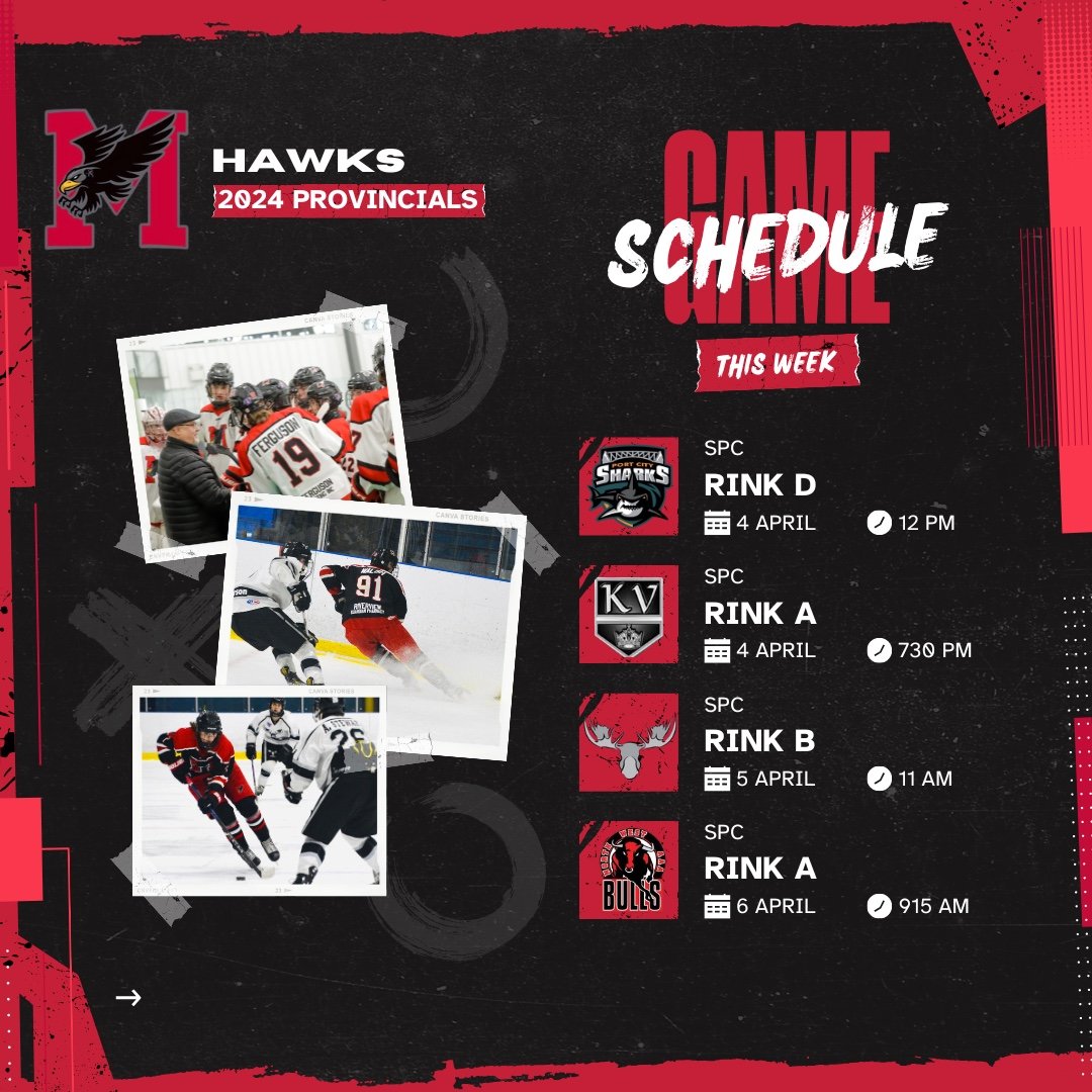 Hawks are ready for the NB U15 Major Provincial Championship!  Let's go Hawks!!

Les Hawks sont prêt pour le championnat provincial U15 majeur! Allez les Hawks!!