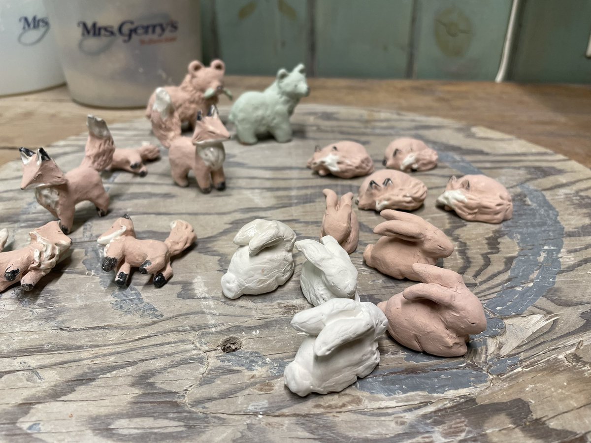 aspenceart's tweet image. a myriad of little guys goin in the kiln this weekend!