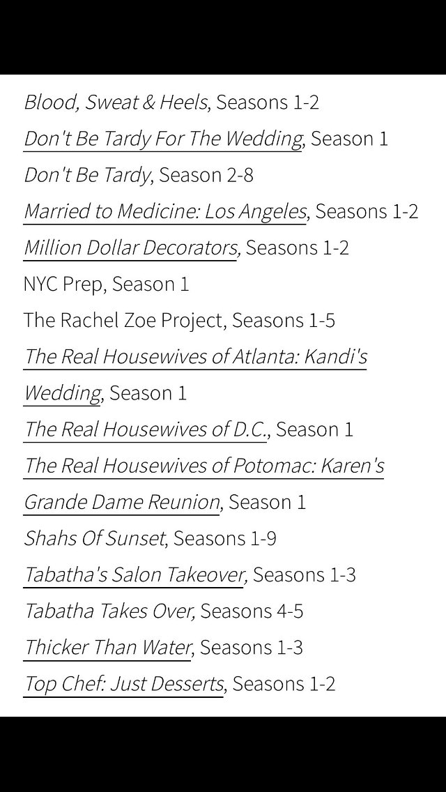 johndevlin78's tweet photo. 📺📺Peacock adding new old shows!! NYC Prep and the Real Housewives of DC just saved my April #RHODC #NYCPrep #Peacock https://t.co/11pef50nc4