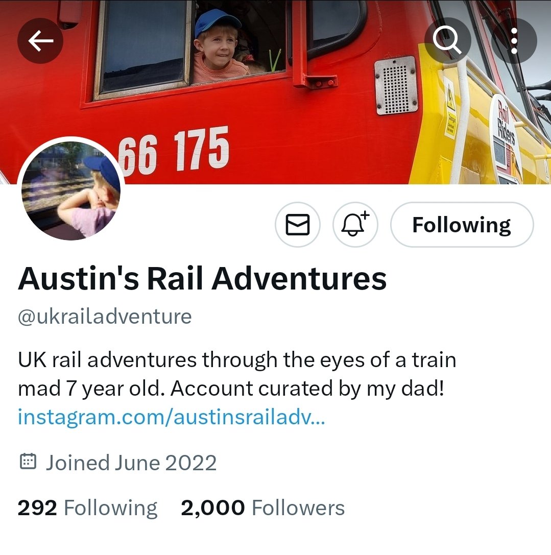 Apparently, 2000 of you lovely lot are now joining us on our adventures 😁 twitter might have a reputation, but we've truly seen the best of it thanks to our followers. We can't wait to share our next adventures with you all, starting with a VERY interesting trip tomorrow 😀