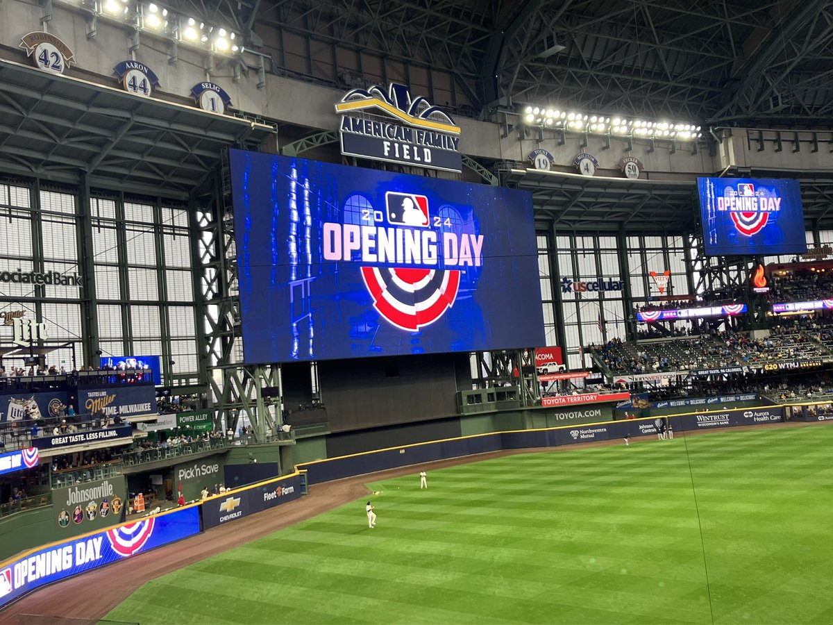 3-0 Brewers, home opener.