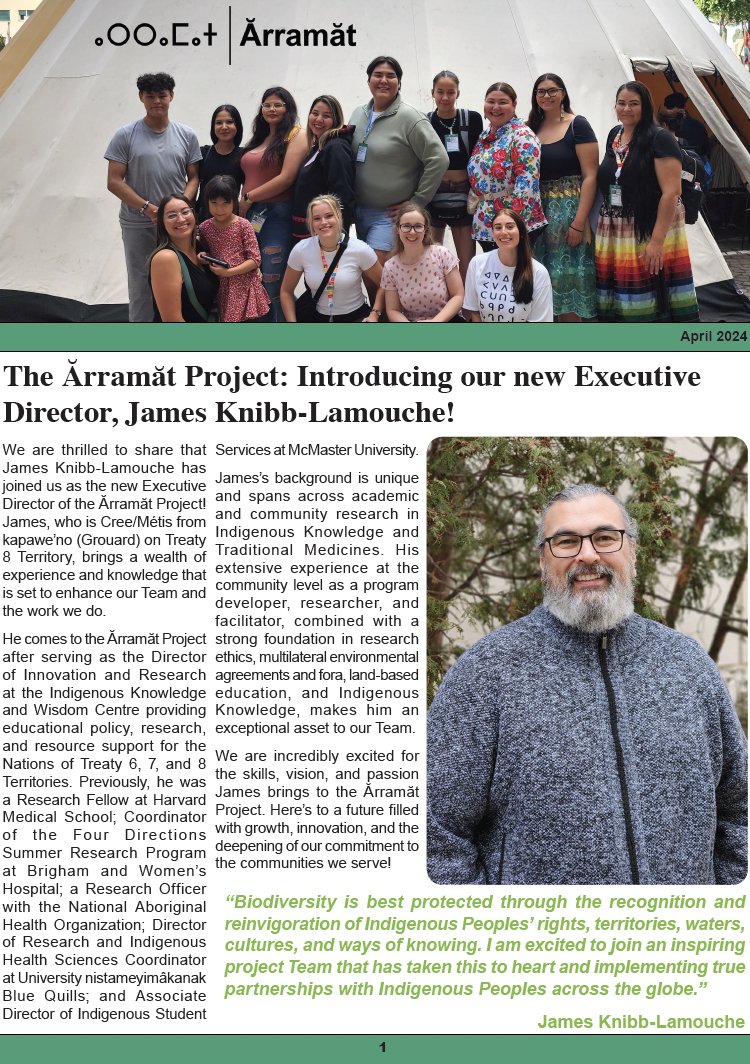 We're thrilled to share our latest newsletter highlighting our past year! We participated in international events, progressed on our #Indigenous-led Place Based Projects & Pathway Teams, & so much more! 🌿✨🙌🌎 Click here to read: arramatproject.org/wp-content/upl… #Arramat #NFRF