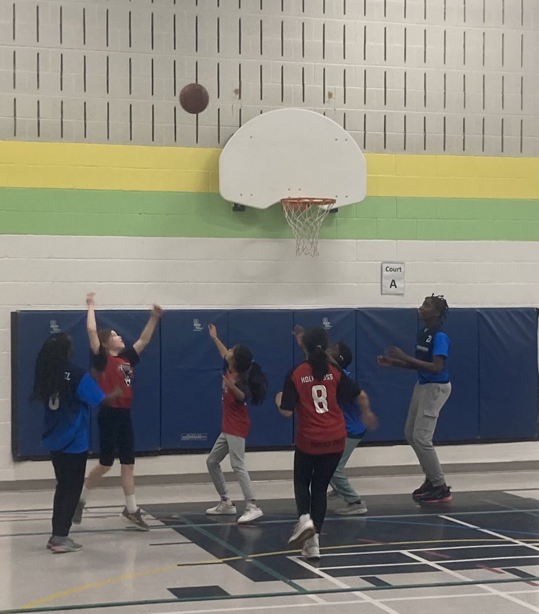 Great work today by the girls basketball team!