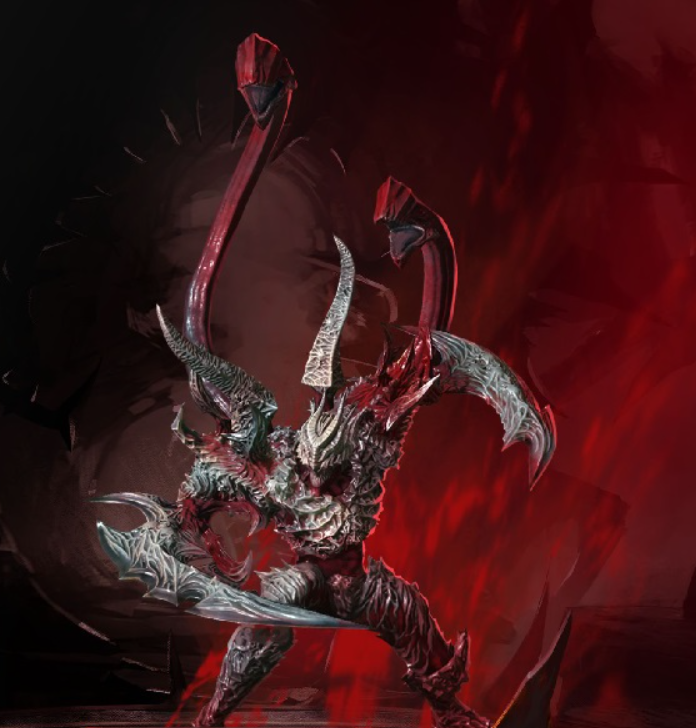 Close up images of the Aspects of the Apocalypse from Wolcen: Lords of Mayhem.