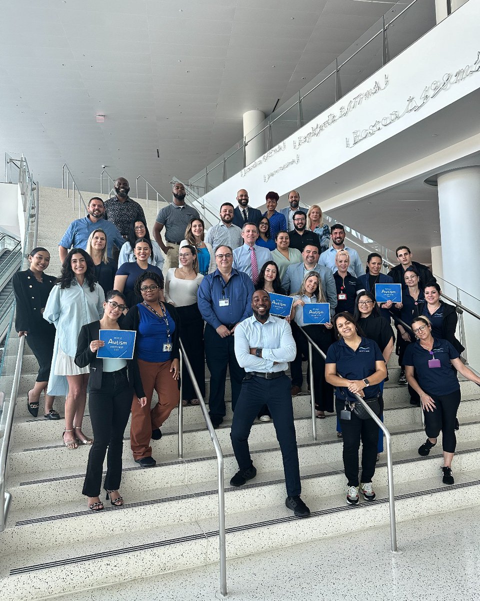 Today the Miami Beach Convention Center staff came together and wore blue in honor of Autism Awareness Day! Together, we stand for inclusivity and understanding. 💙 #AutismAwareness
