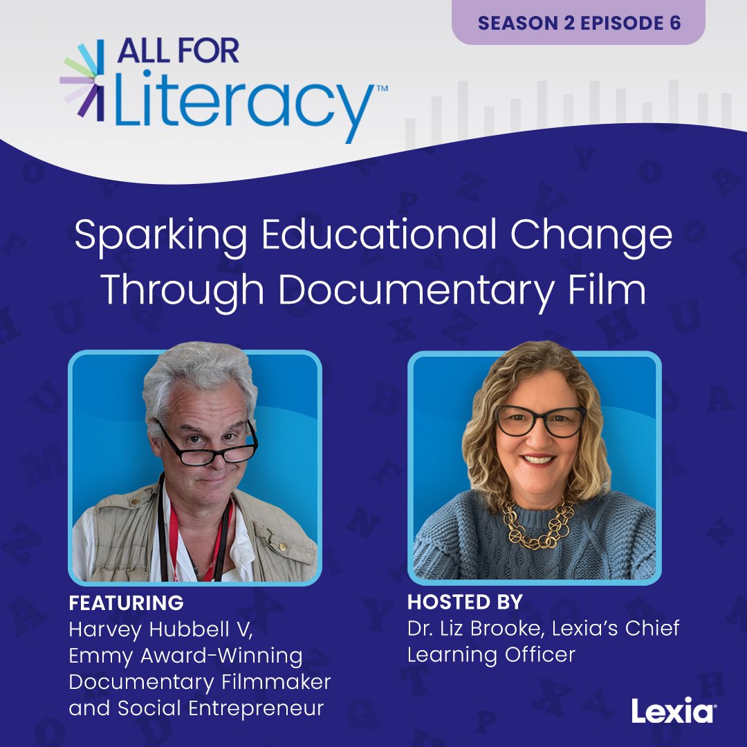 Listen to episode 6️⃣ of the #AllforLiteracy #podcast, with @LizCBrooke, for a discussion on how documentary films affect the educational system and the science of reading movement with @Harvey_Hubbell. Tune in now! 🎧 spr.ly/6012Z0shj