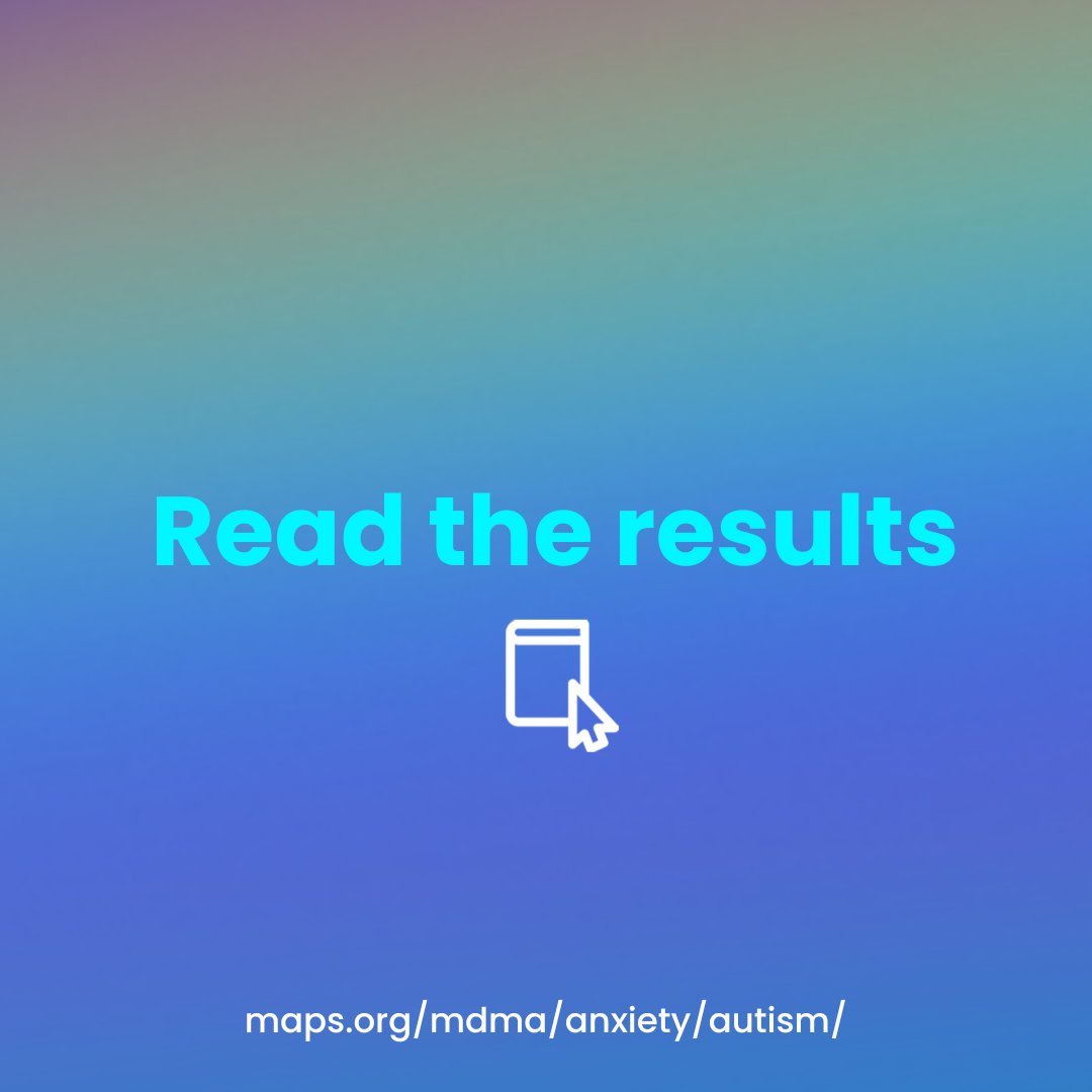This Autism Awareness Month, we're celebrating groundbreaking research. Read about a study that explores MDMA-assisted therapy's potential in treating social anxiety among autistic adults. 💙 #AutismAwarenessMonth  #WorldAutismDay

maps.org/mdma/anxiety/a…