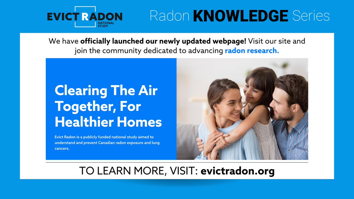 🚨Exciting news🚨

The Evict Radon National Study has launched a revamped website - making it easier than ever to get involved in the fight against #Radon gas! 

Check it out -> evictradon.org

#EvictRadon #RadonAwareness #RadonTesting #HealthyHomes
