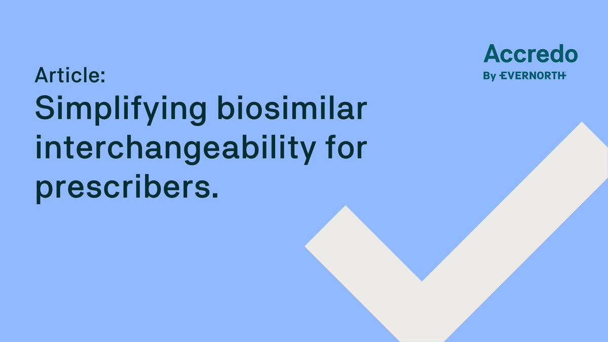 Discover how Accredo simplifies the complexities of biosimilar interchangeability for prescribers in our latest article. 👉 👉 bit.ly/49jawsY #biosimilars #interchangeability #specialtypharmacy