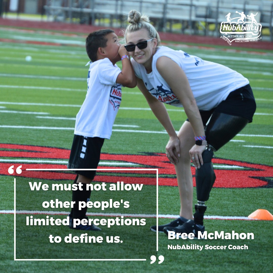 NubAbility's tweet photo. April is #LimbLossAwareness Month. We are celebrating by sharing motivational quotes from some of our favorite #adaptiveathletes - the volunteer coaches who instruct and inspire limb-different children at #NubAbility camps.
#IAmAdaptive
#LLLDAM2024
#DontNeed2 https://t.co/B9PGVRTORR