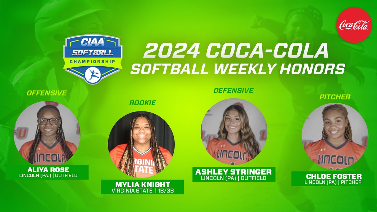 #CIAASB Players of the Week 🥎 📄 brnw.ch/21wIrGA