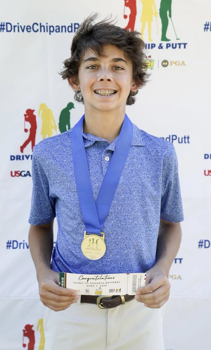 CCP freshman Caden Fehr will be competing at the Drive, Chip and Putt Finals at Augusta National Golf Club on Sunday, April 7!