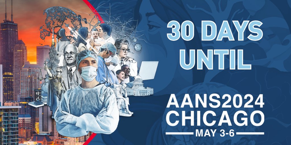 I can't believe we're only 30 days away from #AANS2024! It's just around the corner! What topic are you most excited to learn about this year? #Neurosurgery  aans2024.eventscribe.net/index.asp
