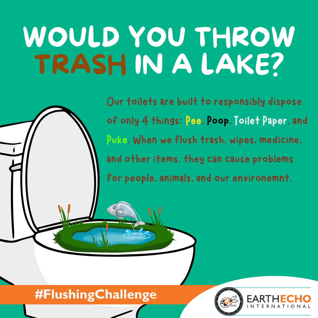 The #FlushingChallenge helps children learn about: 💧How wastewater is treated 🚽 Challenges community infrastructures face 🌳 How individual actions affect the environment Free teacher #resources available at monitorwater.org/flushing-chall….