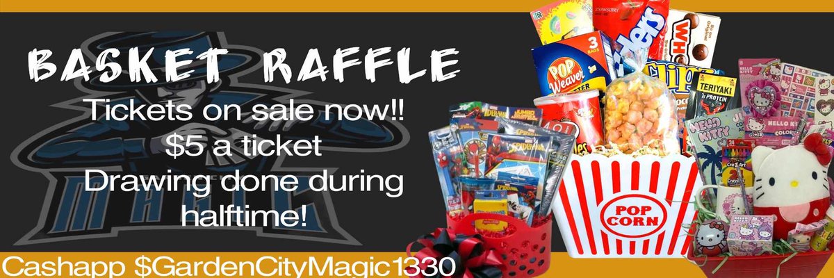 Don’t forget to get your raffle ticket now! Your Garden City Magic is raffling off some awesome baskets for the kids, movie night and let’s not forget MAGIC Baskets!!! Get your ticket now cash app $GardenCityMagic1330 Game this Saturday, 4/6! <a href="/ECBLhoops/">ECBL 🏀</a> <a href="/CrusadersECBL/">Carolina Crusaders</a>