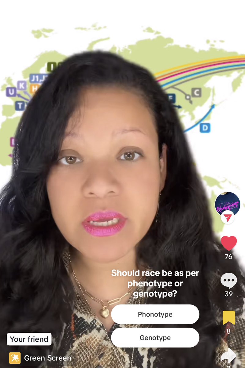 Quisquella a Dominican influencer just confirmed what I said before, she checked her dna 🧬 and it was (Haplo Group C), haplo group c is found in east Asia. Near Japan, China and Russia. Making Dominican dna more Asian (taino dna) than from west Africa.