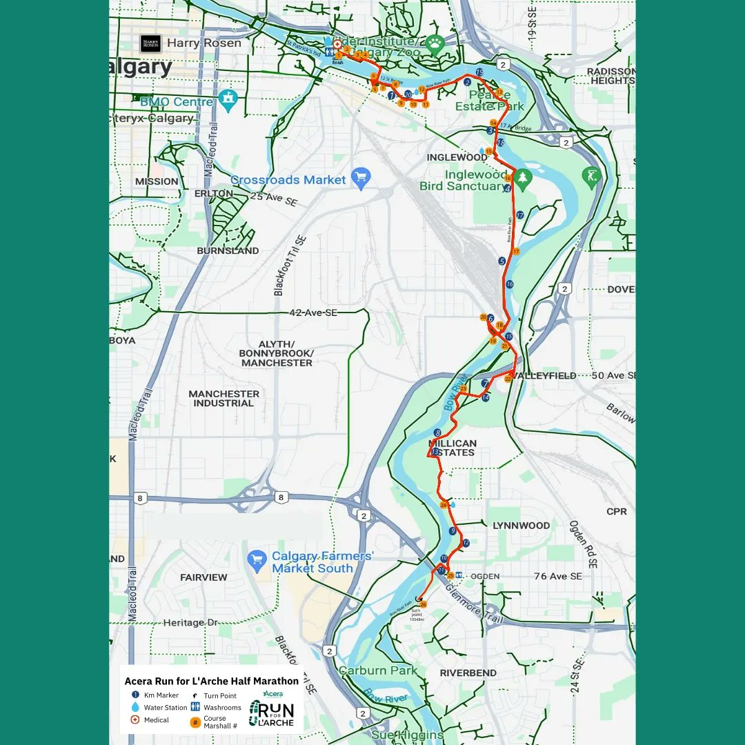 Getting excited for Saturday, check out the routes!

#acerainsurancerunforlarche #yycrun #excited