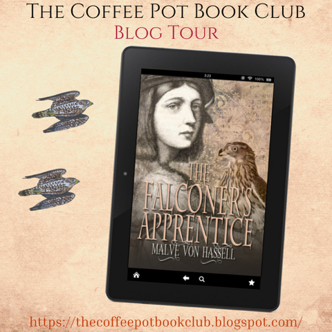 My #TheCoffeePotBookClub guest @MvonHassell adventure & intrigue in the intense social & political unrest of the #HolyRomanEmpire in the 13th century @cathiedunn #HistoricalFiction  #FrederickII #CasteldelMonte #falconry #MedievalMedicine #BlogTour ofhistoryandkings.blogspot.com