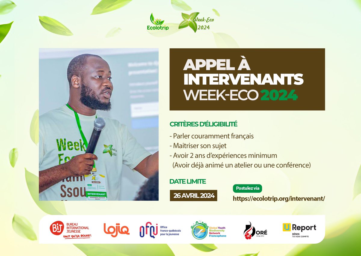 On a besoin de vous! 

Puisque le partage nous enrichit et que nous sommes convaincus que la transmission de la connaissance est la plus sure valeur pour un monde meilleur, nous lançons un appel à intervenants.👇🏿