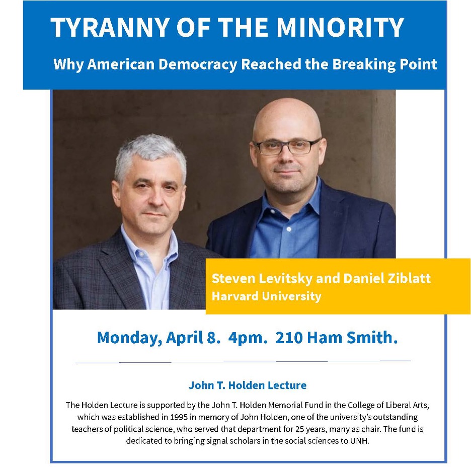 Join us on Monday, April 8th, at 4pm in 210 Ham Smith! Click the link below for more info! unh.me/3xdkU84
