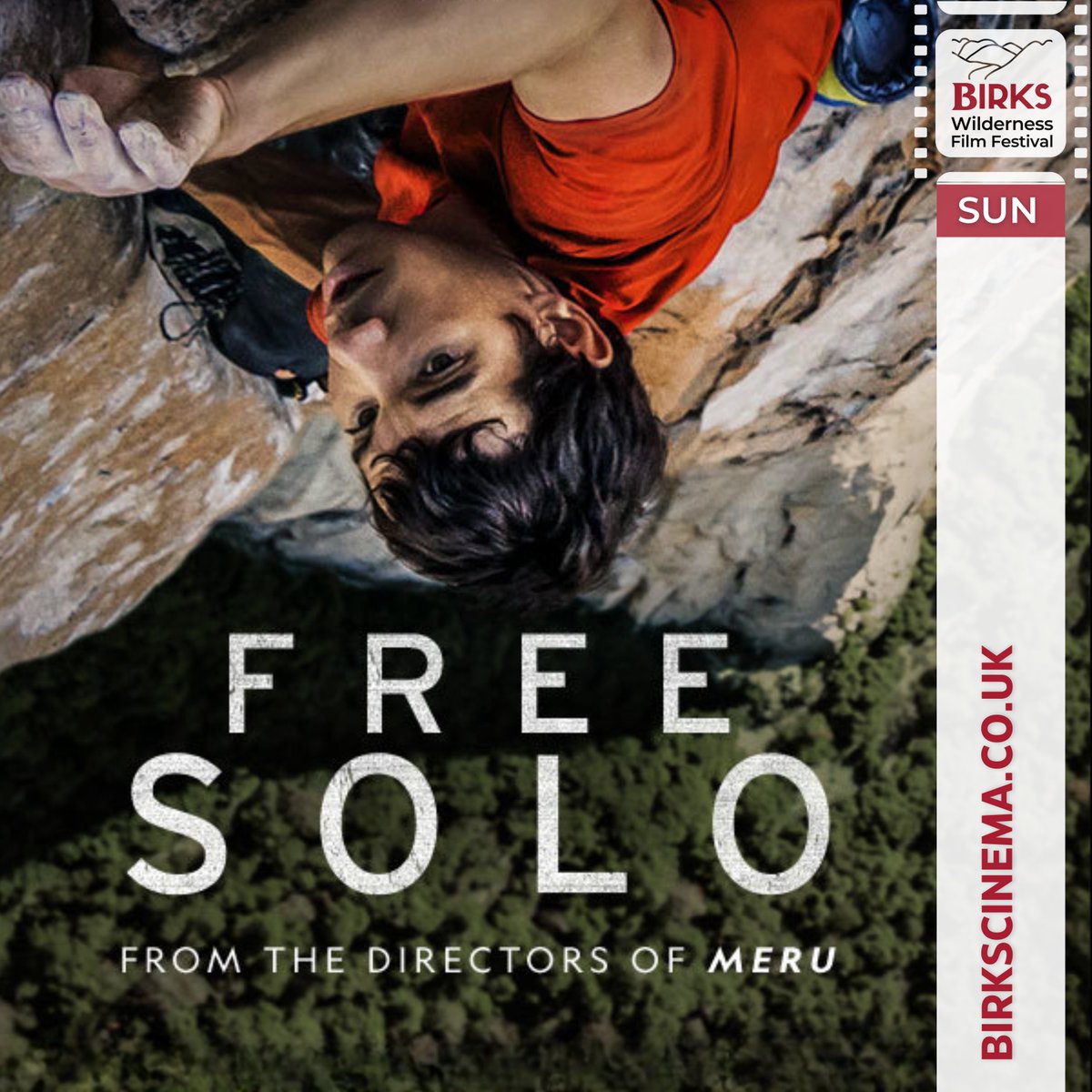 BirksCinema's tweet photo. Dare to defy gravity with #FreeSolo!🧗🏽‍♂️ Join rock climber Alex Honnold on his heart-stopping quest to conquer El Capitan w/o ropes in this thrilling documentary that will leave you on the edge of your seat.

🏷️Tickets only £7
🎟️https://t.co/ex1vcmUvZg
Thanks to all our sponsors! https://t.co/iUYJbZvnOL