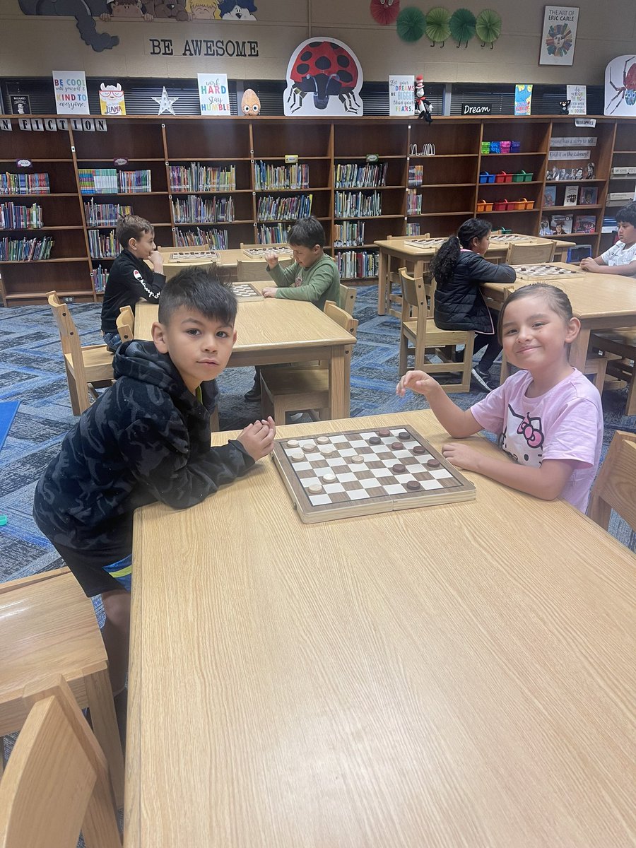 March Madness! We are hosting a Checkers tournament during Library to promote thinking skills! #zavalamarchmadness