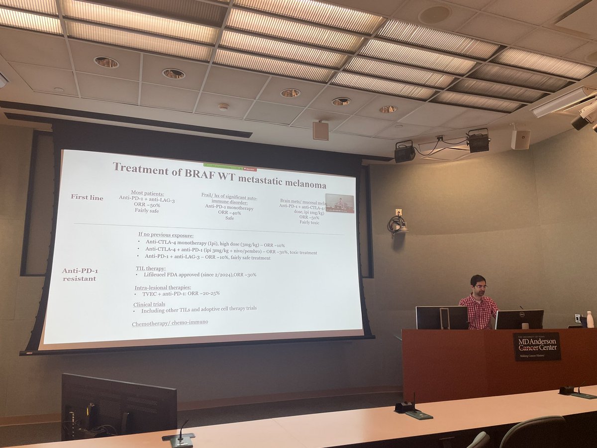 Andrew Johns, MD (@andrewjohnsmd) on Twitter photo Great FDA approval update on lifileucel by Dr. Erez Baruch at Academic Tuesday today! Nice summary slide on current treatment approach for BRAF WT melanoma <a href="/MDAndersonNews/">MD Anderson Cancer Center</a> <a href="/benfangman/">Ben Fangman, MD</a> <a href="/HimaglobinA/">Hima Atluri, MD</a> <a href="/TaraMDavidson/">Tara Davidson</a> <a href="/RyanDenu/">Ryan Denu, MD, PhD</a> <a href="/KelseyPanMD/">Kelsey Pan, MD, MPH</a> <a href="/AnoutiBilal/">Bilal Anouti</a> @kyleconcannon4 Great FDA approval update on lifileucel by Dr. Erez Baruch at Academic Tuesday today! Nice summary slide on current treatment approach for BRAF WT melanoma <a href="/MDAndersonNews/">MD Anderson Cancer Center</a> <a href="/benfangman/">Ben Fangman, MD</a> <a href="/HimaglobinA/">Hima Atluri, MD</a> <a href="/TaraMDavidson/">Tara Davidson</a> <a href="/RyanDenu/">Ryan Denu, MD, PhD</a> <a href="/KelseyPanMD/">Kelsey Pan, MD, MPH</a> <a href="/AnoutiBilal/">Bilal Anouti</a> @kyleconcannon4